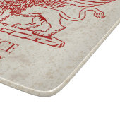 Der winged Löwe des Heiligen Kennzeichens auf Schneidebrett (Ecke)