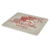 Der winged Löwe des Heiligen Kennzeichens auf Schneidebrett (Ecke)