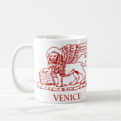 Der Winged Löwe von Venedig, Italien Kaffeetasse (Links)