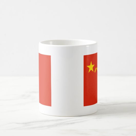 Der Winkel- des Leistungshebelsflagge der China - Kaffeetasse (Mittel)