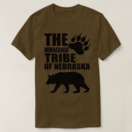 DER WINNEBAGO-STUBE NEBRASKA T-Shirt (Design vorne)