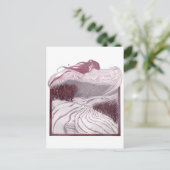 Der Winter als schöne Frau persönlich Postkarte (Stehend Vorderseite)