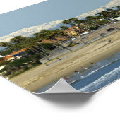 Der Winter am Strand Poster (Ecke)
