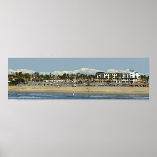 Der Winter am Strand Poster
