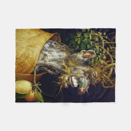 Der Winter, Arcimboldo Fleecedecke (Vorderseite (Horizontal))