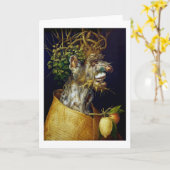 Der Winter, Arcimboldo Karte (Gelbe Blume)