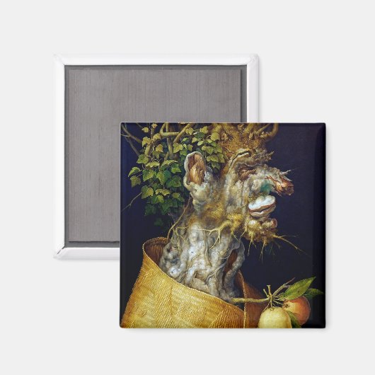 Der Winter, Arcimboldo Magnet (Vorderseite/Rückseite)