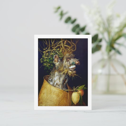 Der Winter, Arcimboldo Postkarte (Stehend Vorderseite)
