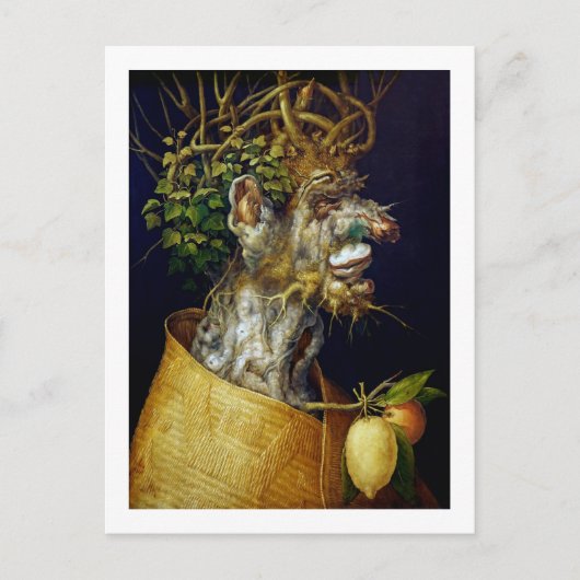 Der Winter, Arcimboldo Postkarte (Vorderseite)