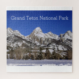 Der Winter im Grand Teton Landschaftlich Puzzle