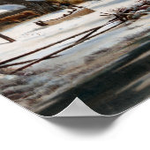 Der Winter im Land, ein kaltes Morgenarchiv pro Ja Poster (Ecke)
