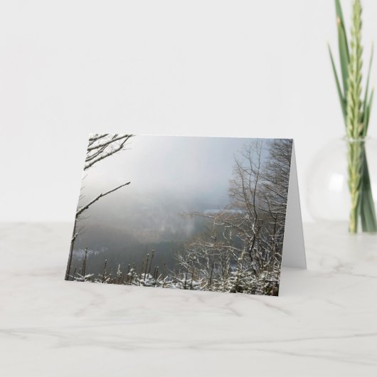 Der Winter im Macclesfield-Wald Karte (Vorderseite)