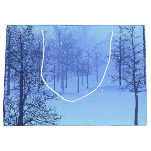 Der Winter im Wald Große Geschenktüte