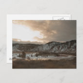 Der Winter in den Rockies Postkarte (Vorne/Hinten)