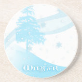Der Winter ist da - Untersetzer (Vorne)