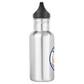 Der Winter ist die sonnige Rocksaison. Edelstahlflasche (Links)