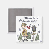 Der Winter ist für die T - Shirt und Geschenke der Magnet (Vorderseite/Rückseite)