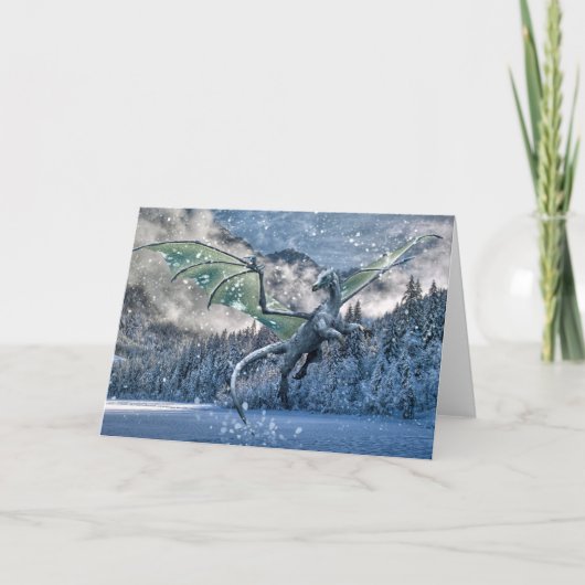 Der Winter ist hier Karte (Vorderseite)