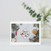 Der Winter ist in der Luft... Postkarte (Stehend Vorderseite)