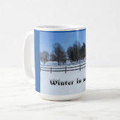 Der Winter ist so cool - Tasse (Vorderseite Links)