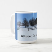 Der Winter ist so cool - Tasse (Vorderseite Links)