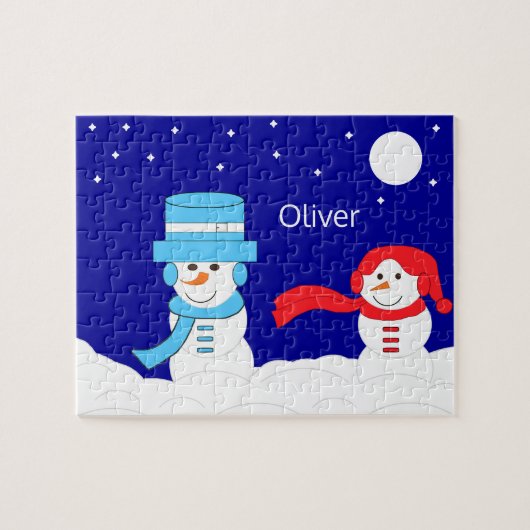 Der Winter ist ziemlich schneereich: Puzzle (Horizontal)