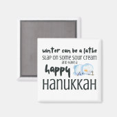 Der Winter kann ein Latein sein Magnet (Vorderseite/Rückseite)