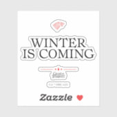 Der Winter kommt Aufkleber (Blatt)