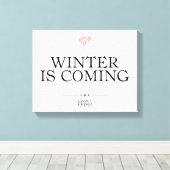 Der Winter kommt Leinwanddruck (Insitu (Holzboden))