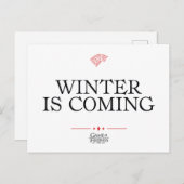 Der Winter kommt Postkarte (Vorne/Hinten)