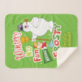 Der Winter macht keinen Spaß ohne Frost den Schnee Sherpadecke (Vorderseite (Horizontal))