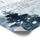 Der Winter sagt kein Babyposter Poster (Ecke)