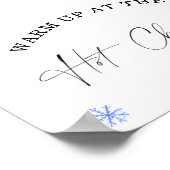 Der Winter wärmt beim Hot Chocolate Bar Poster auf (Ecke)