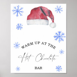 Der Winter wärmt beim Hot Chocolate Bar Poster auf
