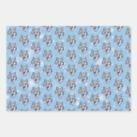 Der Winter Wolf Geschenkpapier Set (Vorderseite 2)