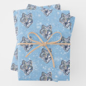 Der Winter Wolf Geschenkpapier Set (Beispiel)