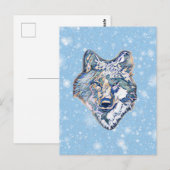 Der Winter Wolf Postkarte (Vorne/Hinten)