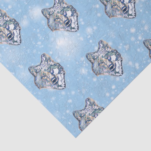 Der Winter Wolf Seidenpapier (Detail)