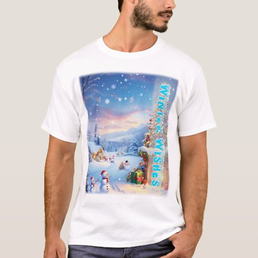 Der Winter wünscht sich in einem Wunderland: Gemüt T-Shirt (Vorderseite)