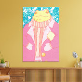 Der Winterfrosch Leinwanddruck (Insitu (Wohnzimmer))