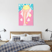 Der Winterfrosch Leinwanddruck (Insitu (Schlafzimmer))