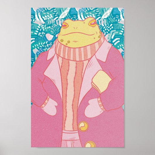Der Winterfrosch Poster (Vorne)