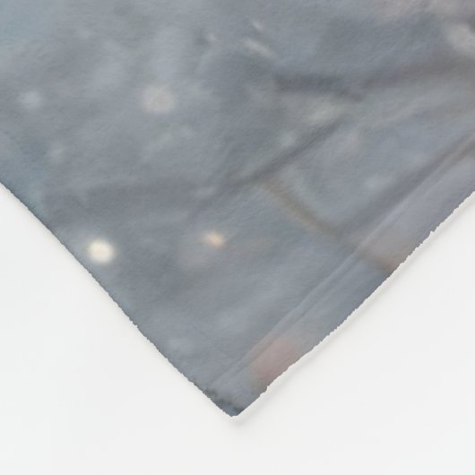 Der Winterfuchs Fleecedecke (Ecke)