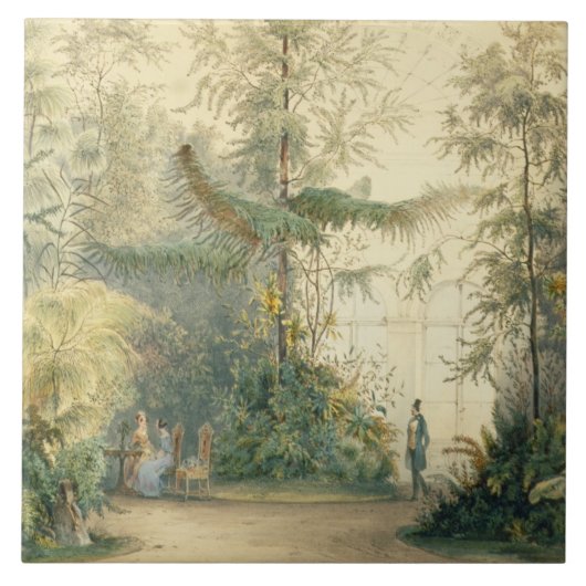 Der Wintergarten des Hofburg Palastes, Wien, 1 Fliese (Vorderseite)