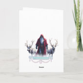 Der Winterkönig kommt. Feiertagskarte (Rückseite)