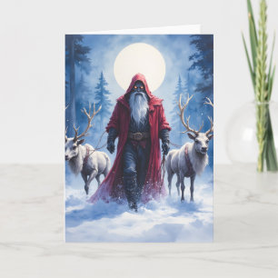 Der Winterkönig kommt.  Feiertagskarte