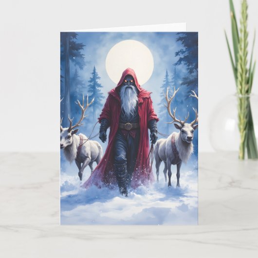 Der Winterkönig kommt. Feiertagskarte (Vorderseite)