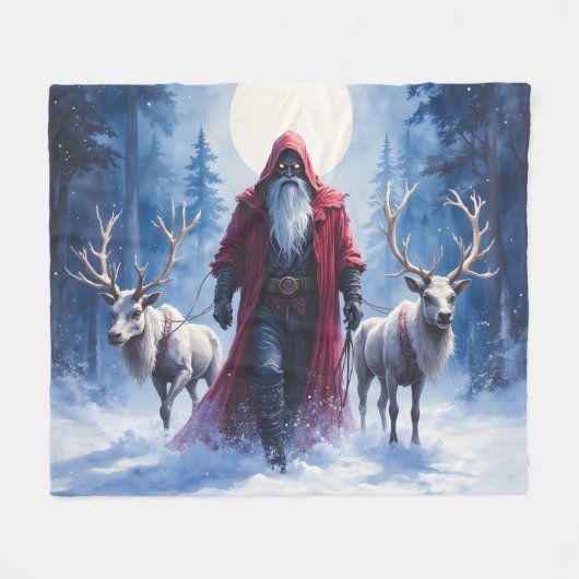 Der Winterkönig kommt.  Fleecedecke (Vorderseite (Horizontal))