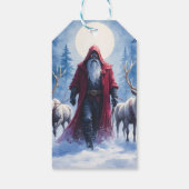 Der Winterkönig kommt.  Geschenkanhänger (Rückseite)