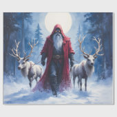 Der Winterkönig kommt.  Geschenkpapier (Flach)